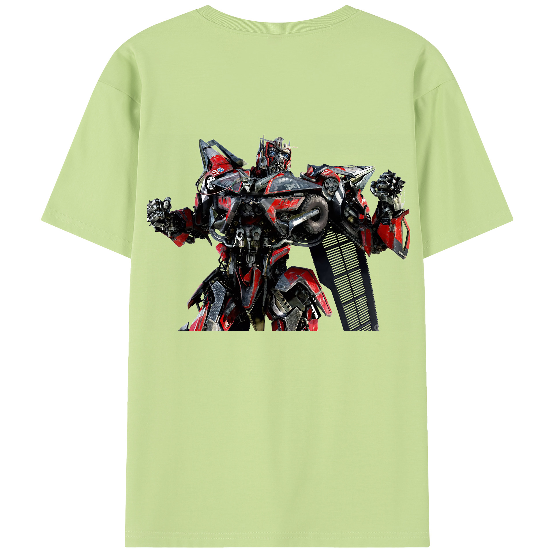 （画像用） Transformers トランスフォーマー 綿100％半袖Tシャツ（背面プリント）